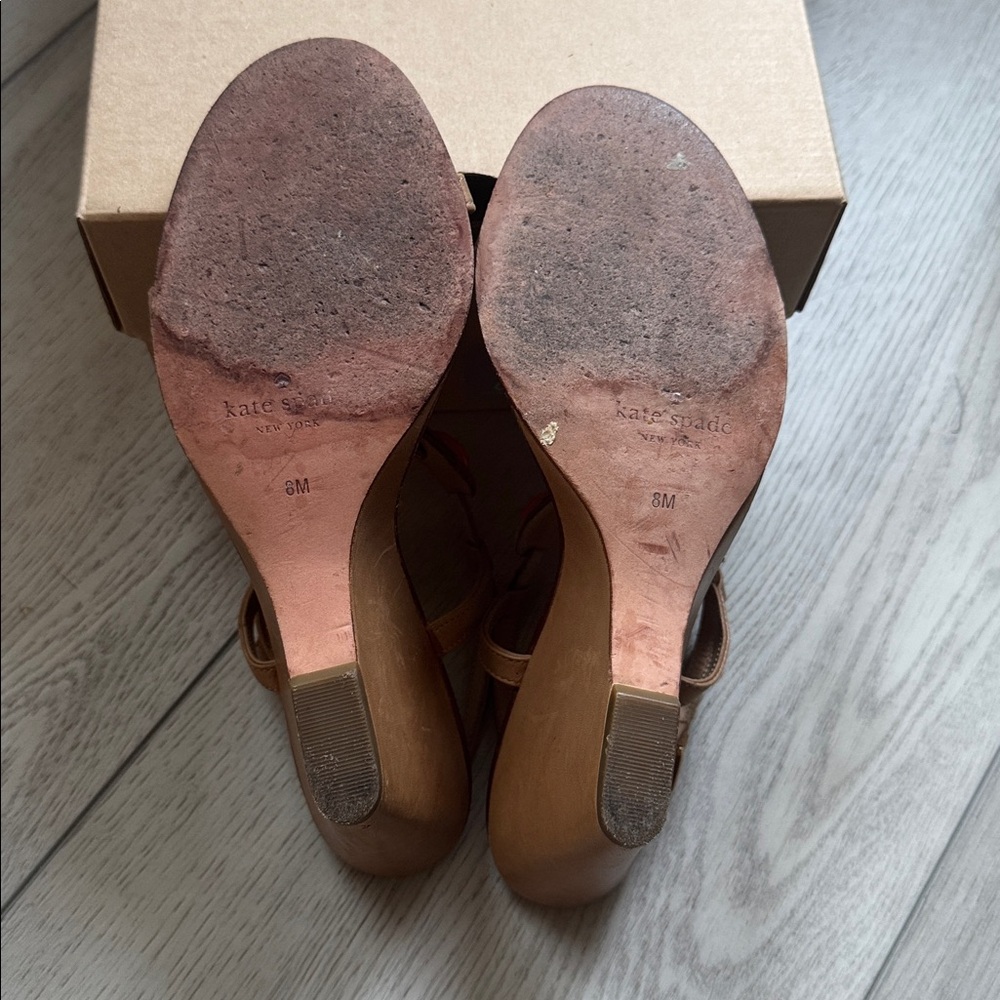 Kate Spade Tan and Orange Beaded Sandals - Picture 8 of 8